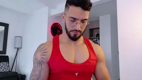 tony_muscle webcam model stream image